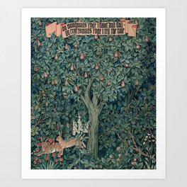 William Morris Greenery Tapestry Part 1 Art Print