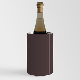 Dark Gray Brown Solid Color Pantone Seal Brown 19-1314 TCX Shades of Black Hues Wine Chiller
