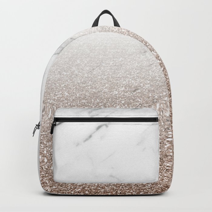 Rose gold clearance glitter backpack