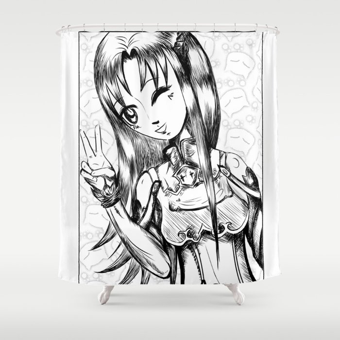Asuna Shower Curtain