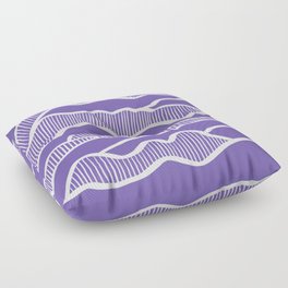 Abstract mountains line 18 Floor Pillow