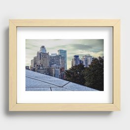 City view of the UES, NYC Recessed Framed Print