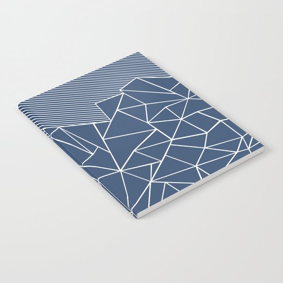 Ab Lines 45 Navy Notebook