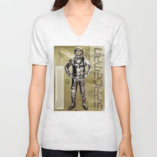 George Washington - Spaceman Unisex V-Neck