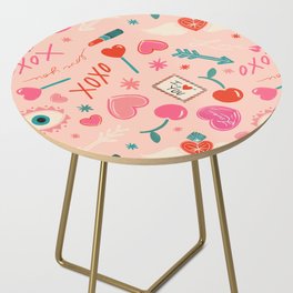 Love POP Valentine - Pink Pattern Side Table