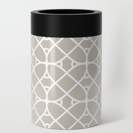 Taupe and White Minimal Geometric Shape Pattern - Diamond Vogel 2022 Popular Colour Palatine 0370 Can Cooler