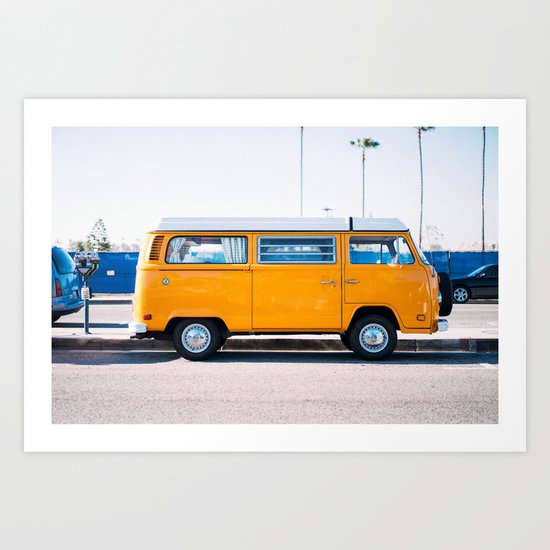 Combi yellow Art Print