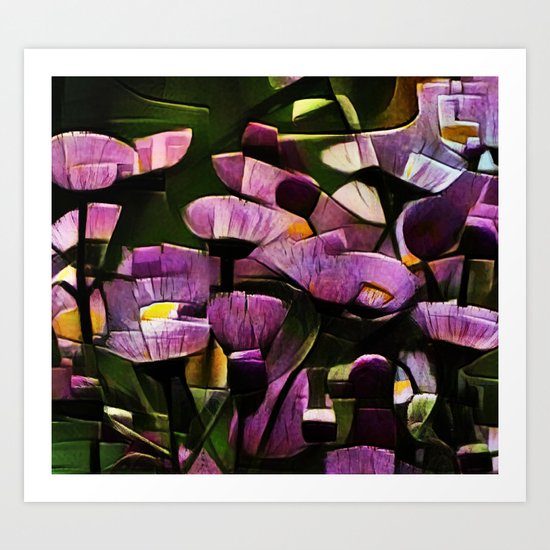 Abstract Wldflowers Art Print