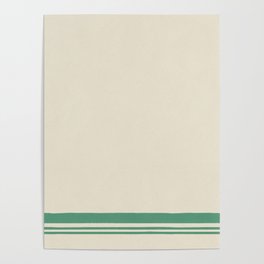 Green stripes Poster