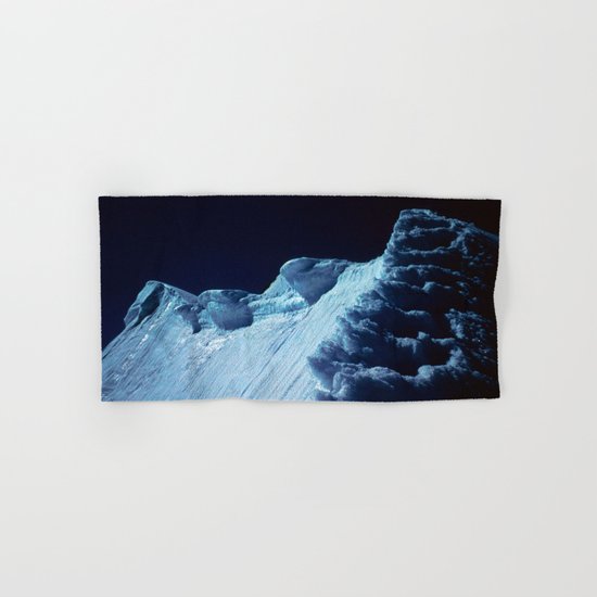 NATURE'S WONDER #2 - Glacier in the dark #art #society6 Hand & Bath Towel