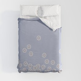 Citrus - Scandi print, retro modern Scandinavian fruit Duvet Cover