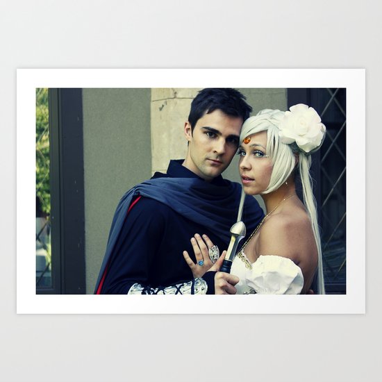 Sailor Moon - Prince Endymion and Princess Serenity Art Print