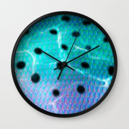 Clear Water Rainbow Camo Wall Clock