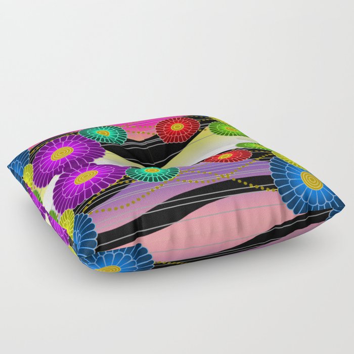 Asian top floor pillows