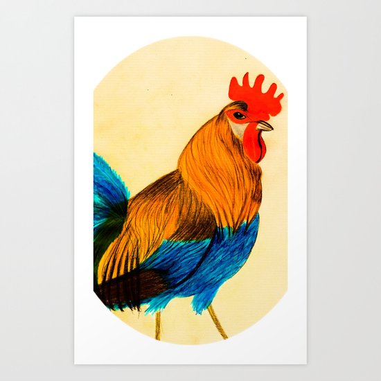 Rooster - Chinese new year 2017 Art Print