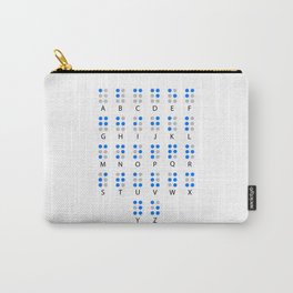 Braille Alphabet Blindness Blind People Carry-All Pouch