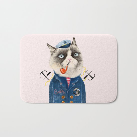 Sailor Cat VII Bath Mat