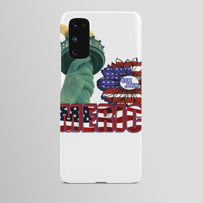 American Statue of liberty and wreath  Android Case
