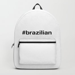 BRAZILIAN Hashtag Backpack | Amazonas, Riodejaneiro, Belohorizonte, Copacabana, Southamerica, Hashtags, Saopaulo, Recife, Samba, Graphicdesign 