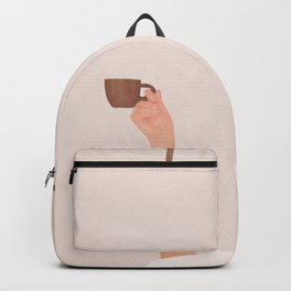 Good Peaceful Morning Backpack | Wall, Fingers, Picture, Good, Illustration, Watercolor, Graphicdesign, Sleeping, Digital, Minimal 