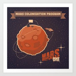 Mars colonization project Art Print