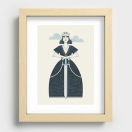 The Queen of Swords Recessed Framed Print