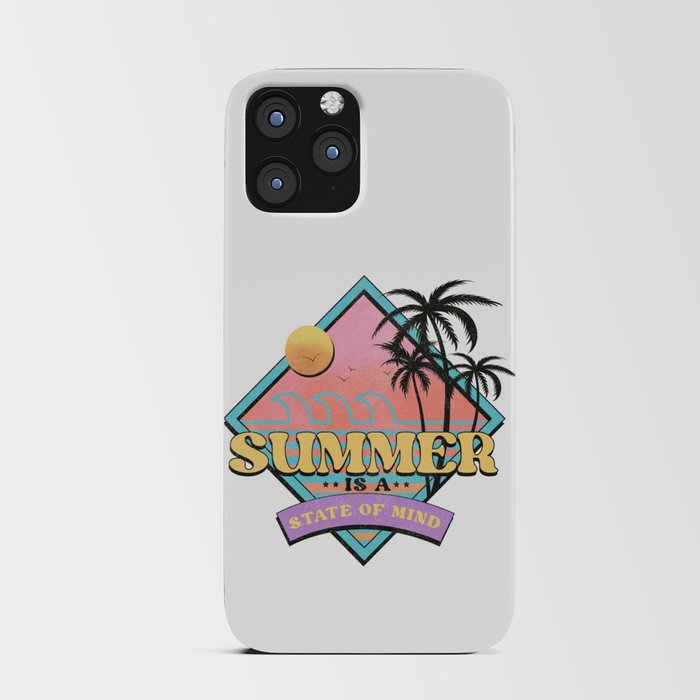 Summer Is A State Of Mind Retro iPhone Card Case