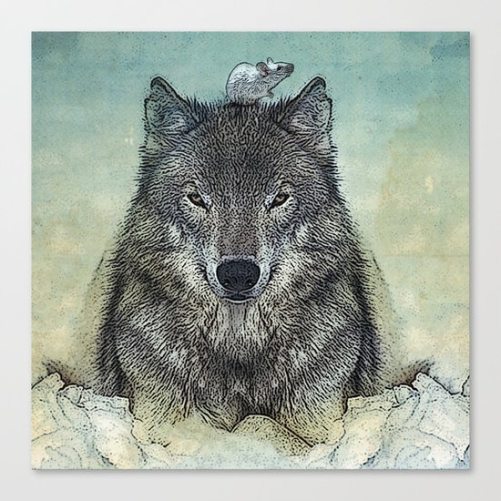 force and tiny Canvas Print