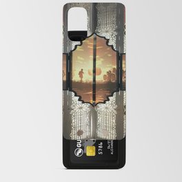 A captivating illustration of a sunset vintage Android Card Case