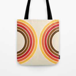 Colorful retro style semicircles Tote Bag