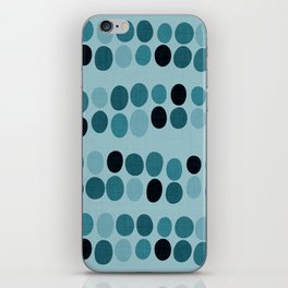 Stacked stones - teal iPhone Skin