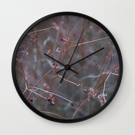 Autumn flowers Wall Clock