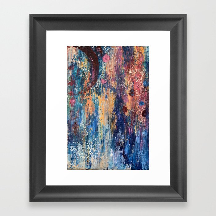 dysphoria , abstract painting Framed Art Print