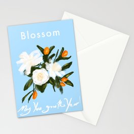 Blossom - New year wishes Stationery Cards