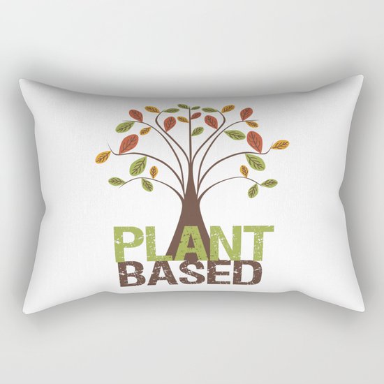 Plant Based Fall Tree Rectangular Pillow