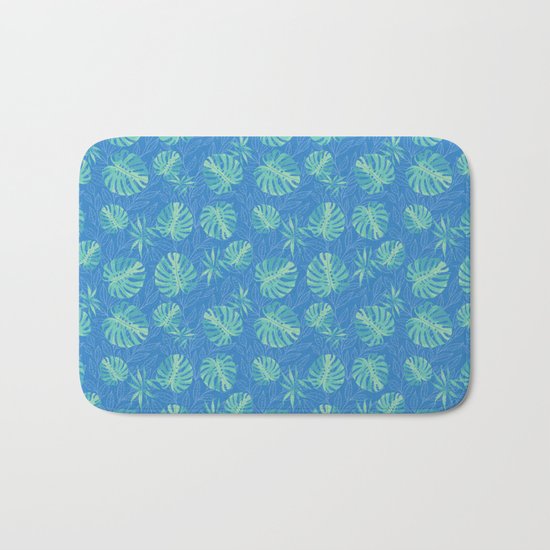Tropical Leaves Bath Mat