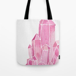 Rose Quartz Watercolor Tote Bag