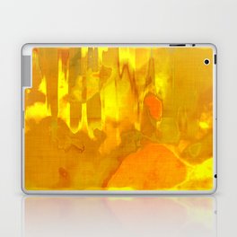 Warm golden yellow Laptop Skin