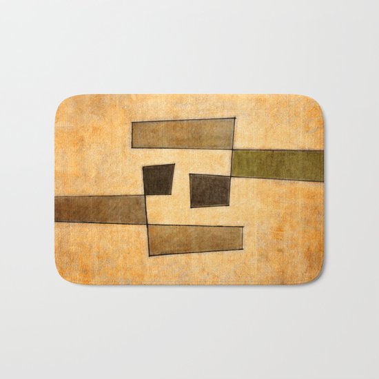 Protoglifo 03 'brown dance' Bath Mat