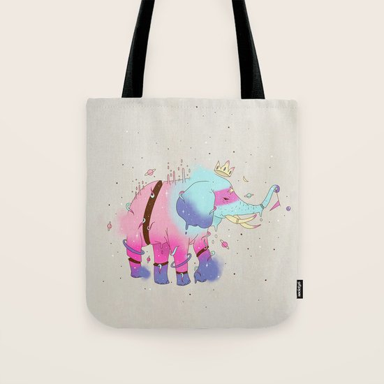 SPACE ELEPHANT Tote Bag