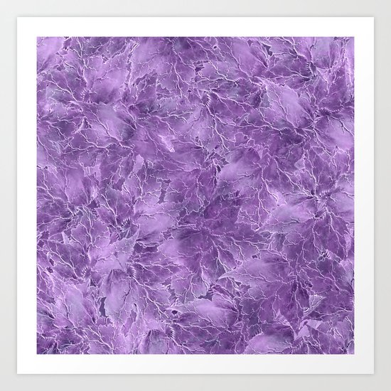 Frozen Leaves 15 Art Print