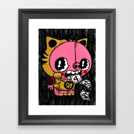 GREED Framed Art Print