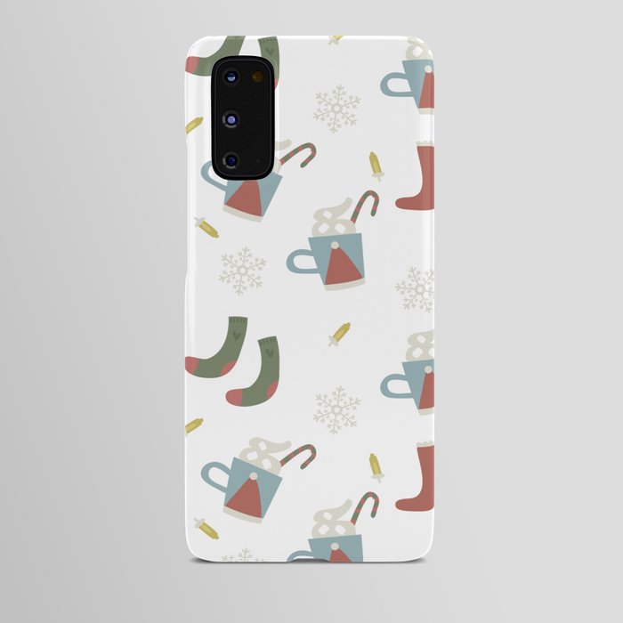 Christmas Pattern Retro Stocking Cup Android Case