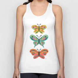 Colorful Butterflies Unisex Tank Top