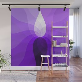 Monochromatic Purple Wall Mural