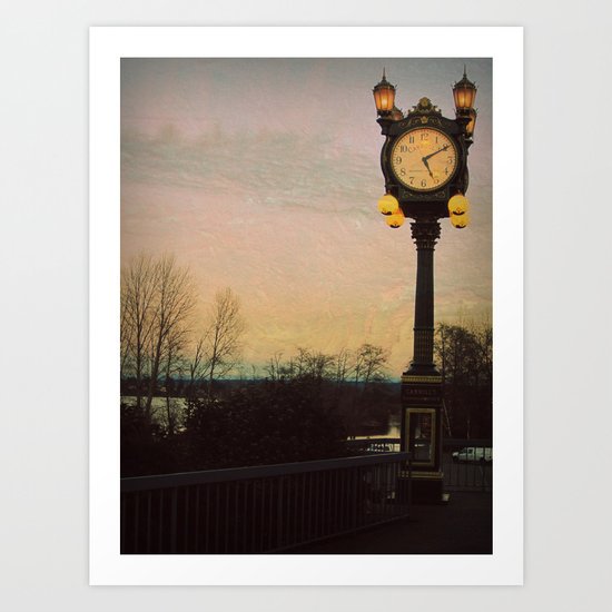 Clock tower Art Print