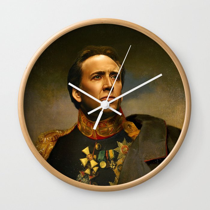 Nicolas Cage - replaceface Wall Clock