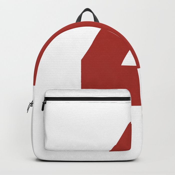 4 (Maroon & White Number) Backpack