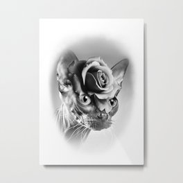 Sphinx Rose Metal Print