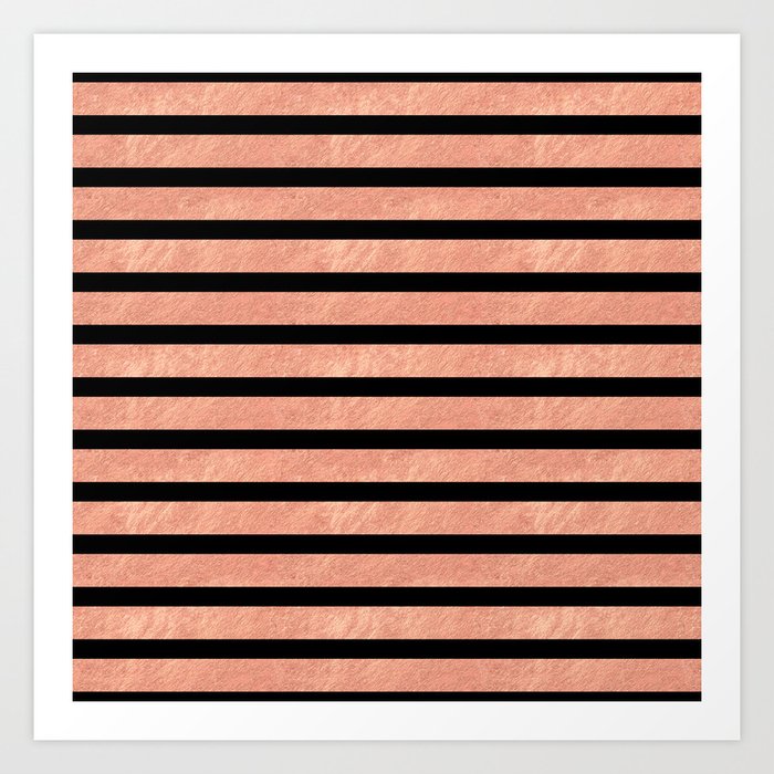 White with 2025 rose gold stripes
